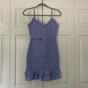 lavender mini dress